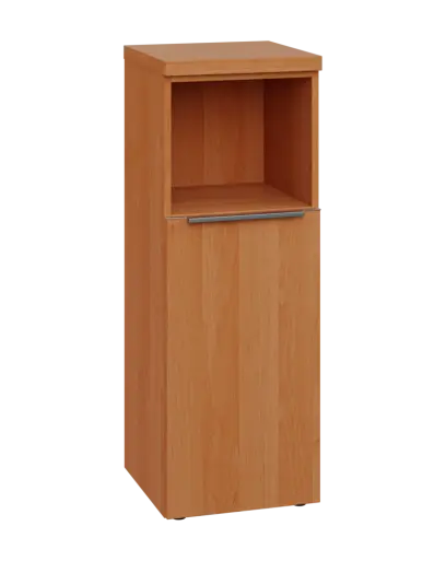 SIN 3 - 4DN kancelářská skříň, 1-dveřová/nika, pravá, 1120x400x400, olše jantar